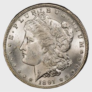 1891-CC Morgan Dollar